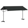 vidaXL Tenda Parasole con Piedistallo 400x300 cm Antracite