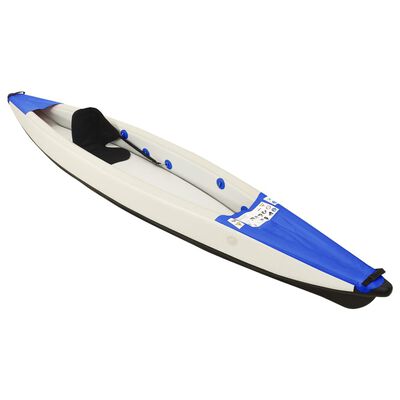 vidaXL Kayak Gonfiabile Blu 375x72x31 cm in Poliestere