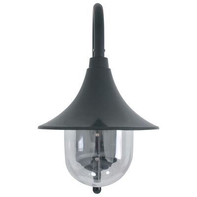vidaXL Lampada da Parete da Giardino E27 42 cm Alluminio Verde Scuro