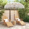 vidaXL Parasol Balinese Crema 215 x 215 x 260 cm