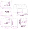 vidaXL Letto a Soppalco con Tunnel Bambini Blu 90x200cm Massello Pino