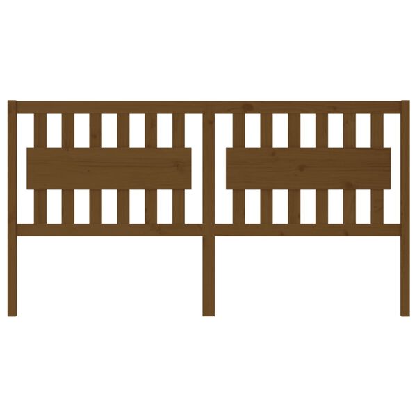 vidaXL Testiera per Letto ambra 185,5x4x100 cm Legno Massello di Pino