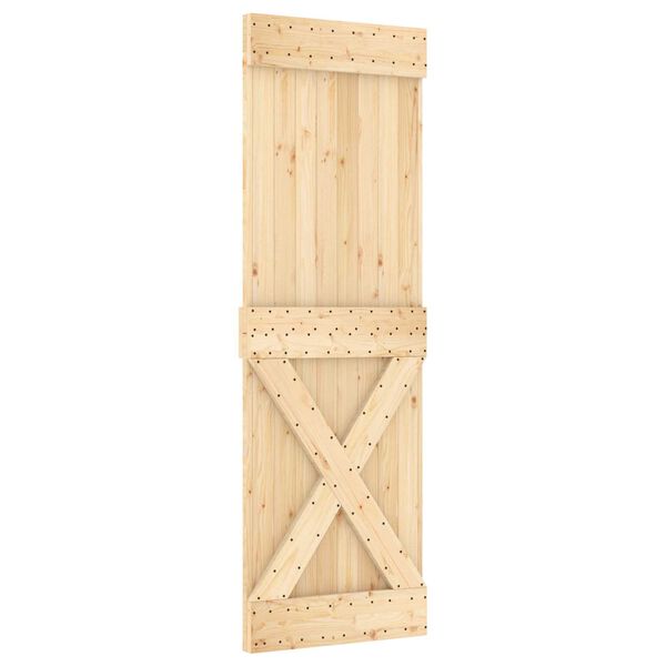vidaXL Porta NARVIK Naturale 70 x 210 cm Legno di pino solido