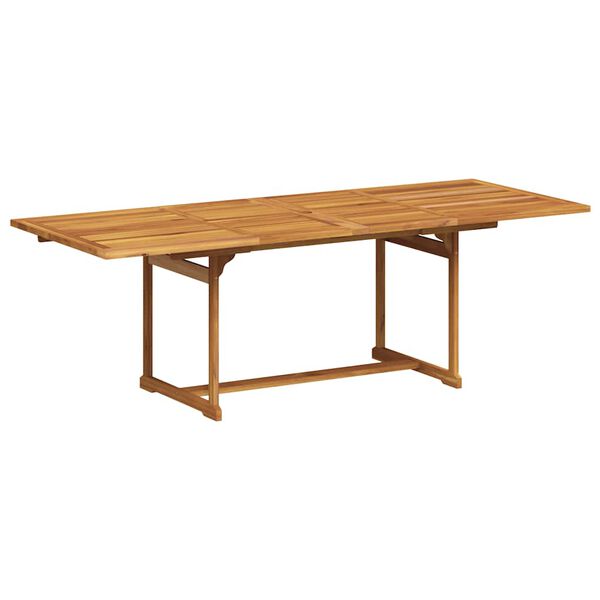 vidaXL Set Pranzo da Giardino 7pz Legno Massello di Acacia e Textilene