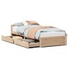 vidaXL Letto senza Materasso 75x190 cm in Legno Massello Pino