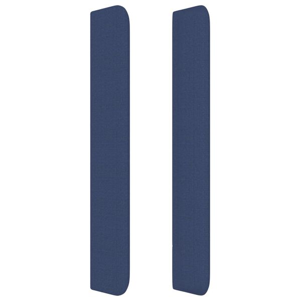 vidaXL Testiera ad Orecchio Blu 163x16x118/128 cm in Tessuto