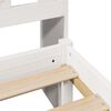 vidaXL Letto Libreria senza Materasso Bianco 90x190 cm Massello Pino