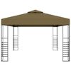 vidaXL Gazebo 3x4 m Grigio Talpa 180 g/m²