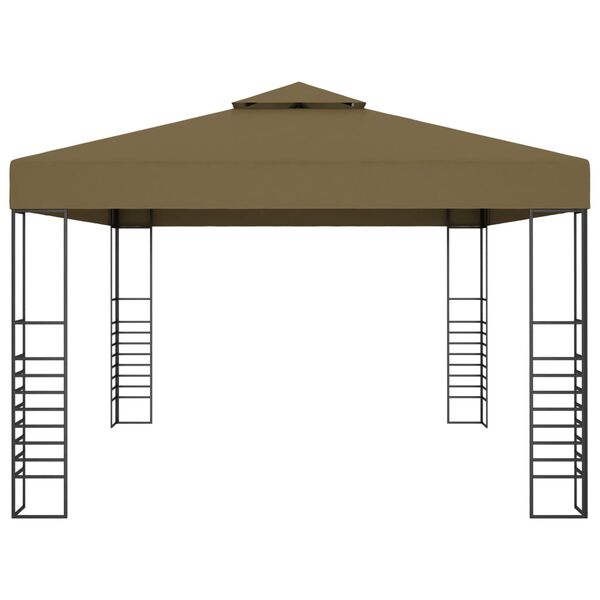 vidaXL Gazebo 3x4 m Grigio Talpa 180 g/m²