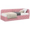 vidaXL Cornice del letto ad angolo Rosa 80 x 200 cm Velluto