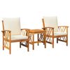 vidaXL Set Divano da Giardino 3 pz Olio Naturale