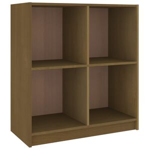 vidaXL Credenza Marrone Ambra 70x33x76 cm in Legno Massello di Pino