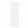 vidaXL Porta scorrevole ORKDAL Bianco 83 x 211 cm Pino massello
