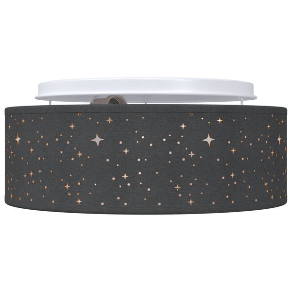 vidaXL Lampada da soffitto Nero 30 x 13.5 cm Tessuto