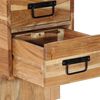 vidaXL Comodino 60x32x80 cm in Legno Massello di Acacia