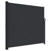 vidaXL Tenda da Sole Laterale Retrattile Nera 180x300 cm