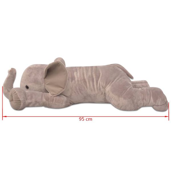 vidaXL Giocattolo Peluche Elefante XXL 95 cm