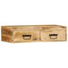 vidaXL Mobile TV a Parete 80x30x19 cm Legno Grezzo Massello di Mango