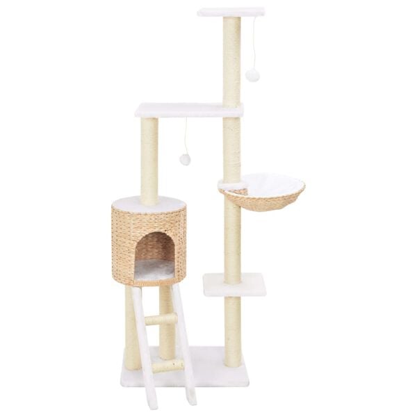 vidaXL Albero per Gatti con Tiragraffi in Sisal Seagrass