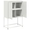 vidaXL Credenza Bianca 68,5x38,5x107 cm in Acciaio