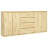 vidaXL Credenze 3 pz in Legno Massello di Pino