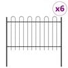 vidaXL Recinzione per Giardino BOXTEL 6 pz 10,2 x 1,2 m Grigio