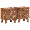 vidaXL Comodini 2pz 40x32x46 cm in Legno Massello di Recupero