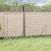vidaXL Cuccia per Cani da Esterno Argento 4x16x2 m in Acciaio Zincato