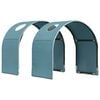 vidaXL Tunnel per Letto 2 pcs Blu Chiaro 211 x 52,5 x 2 cm Poliestere
