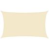 vidaXL Vela Parasole 160 g/m&sup2; Crema 5x8 m in HDPE