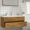 vidaXL Mobile Lavabo Rovere Fumo 100x38,5x45 cm Legno Multistrato