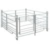 vidaXL Box per Pecore in Acciaio Zincato a 4 Pannelli 137x137x92 cm