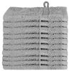 vidaXL Asciugamano per Ospiti SOLUND 10 pz Grigio 15 x 21 cm 550 gsm