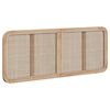 vidaXL Testiera con testiera Naturale 140 x 55 x 3 cm Rattan