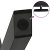 vidaXL Gambe per Tavolino da Caff&egrave; a Forma di X 2 pz Antracite 38x(42-43) cm Acciaio