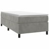 vidaXL Struttura Letto a Rete a Molle Grigio Chiaro 80x200 cm Velluto