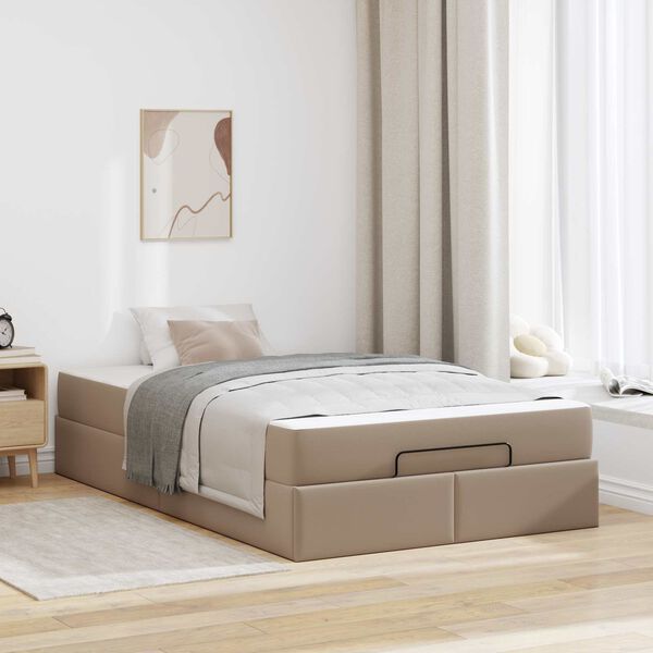 vidaXL Struttura letto con materasso con materasso 2 pcs Tanno PVC
