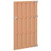 vidaXL Cancello da giardino 100 x 180 cm WPC e Alluminio Marrone