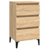 vidaXL Comodino Rovere Sonoma 40x35x70 cm in Legno Multistrato