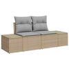 vidaXL Set di divani con cuscino 4 pcs polyrattan