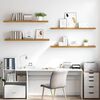 vidaXL Scaffale da parete 4 pcs Beige 120 x 23,5 x 4 cm