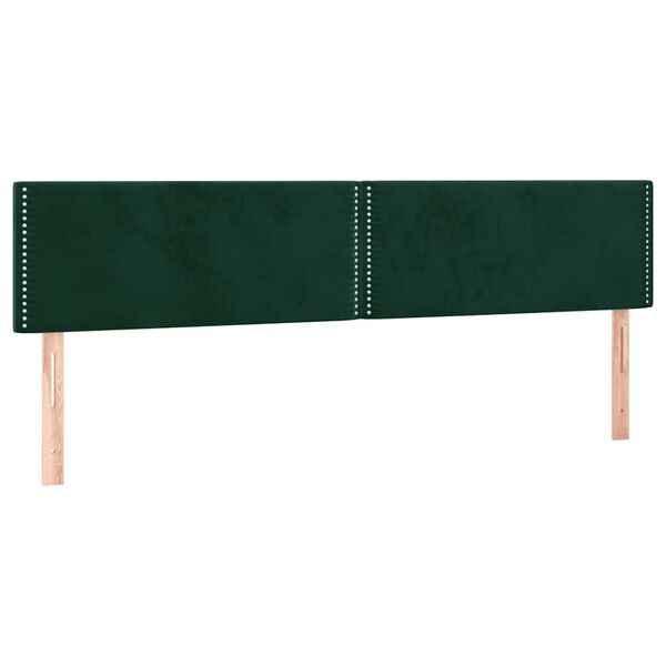 vidaXL Testiera Verde Scuro 180x5x78/88 cm in Velluto