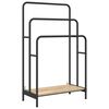 vidaXL Appendiabiti con lo scaffale Rovere Sonoma 60 x 30 x 100,5 cm