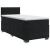 vidaXL Letto box spring con materasso Nero 100 x 200 cm Velluto