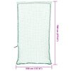 vidaXL Rete per Rimorchio con Corda Elastica Verde 7x3,5 m in PP