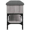 vidaXL Panca Porta Scarpe Grigio Sonoma 102x32x45 cm Legno Multistrato
