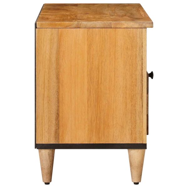 vidaXL Mobile TV Naturale 100 x 33,5 x 46 cm Legno di mango massello