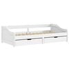 vidaXL Dormeuse 2 Cassetti Bianca 90x200 cm Legno Massello Pino IRUN