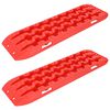 vidaXL Pannello di trazione 2 pcs Rosso 106 x 30,5 x 7 cm