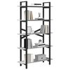vidaXL Libreria Grigio Sonoma 100 x 33,5 x 178 cm Legno multistrato